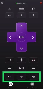 Change Volume Roku