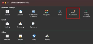 Turn Off AutoCorrect Outlook
