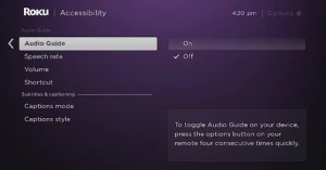 Change Volume Roku