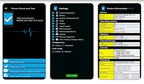 Diagnose the Health of Android Device