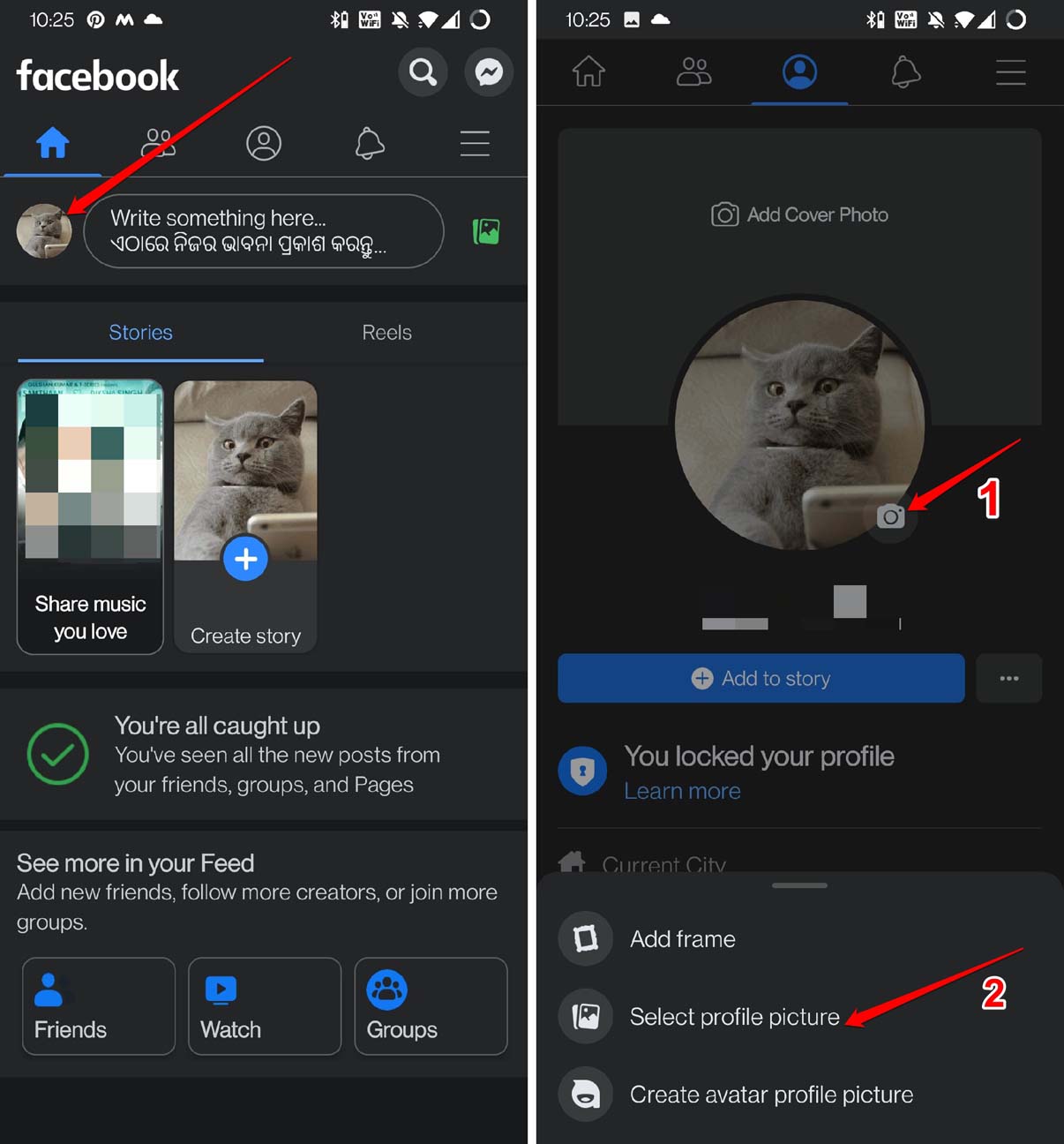 Facebook Profile Picture a GIF on Android and iOS