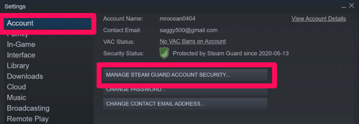 Enable Two-Factor Authentication on Steam?