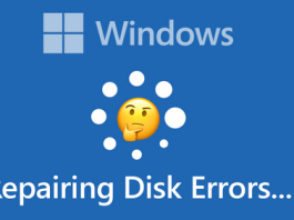 Repairing Disk Errors