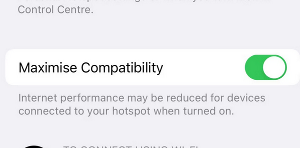 iPhone Hotspot